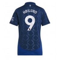 Maglia Calcio Manchester United Rasmus Hojlund #9 Seconda Divisa Donna 2024-25 Manica Corta